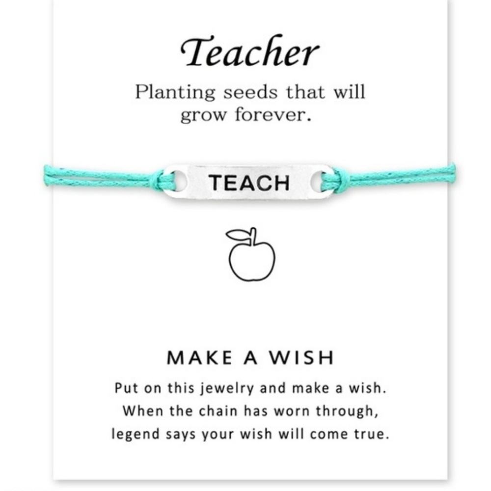 Teacher gift bracelet